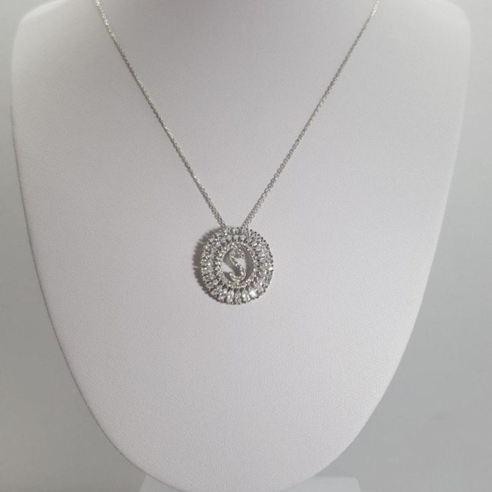 ( S ) Ασημένια 925 αλυσίδα για λαιμό με αρχικό γράμμα S