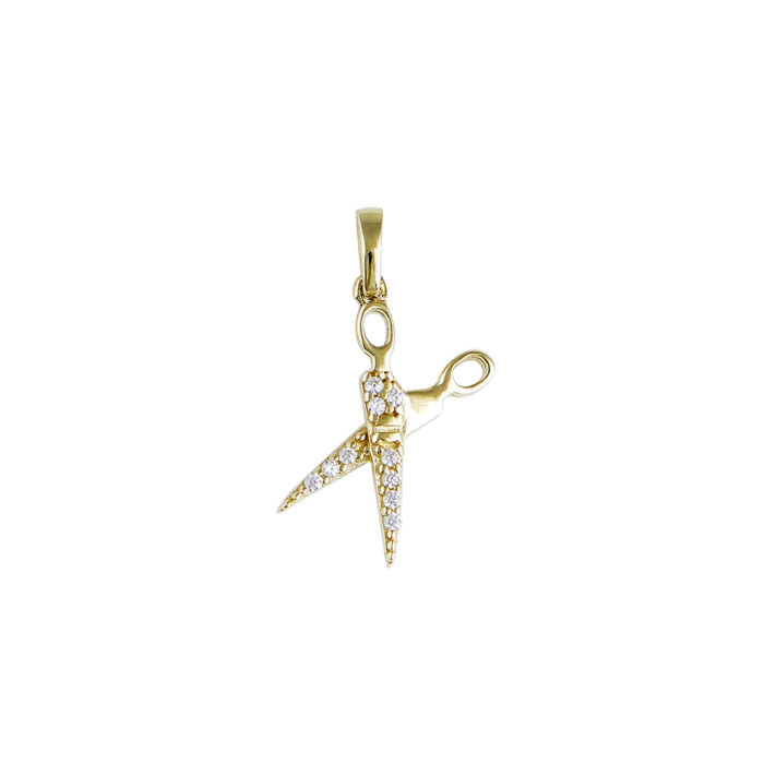 Μοτίφ Ψαλίδι από Χρυσό 9Κ