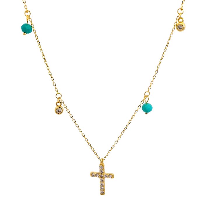 Ασημένιο Επιχρυσωμένο Κολιέ 925