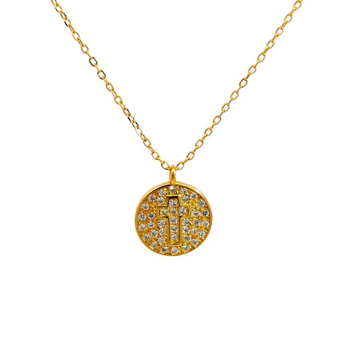 Ασημένιο Επιχρυσωμένο Κολιέ 925