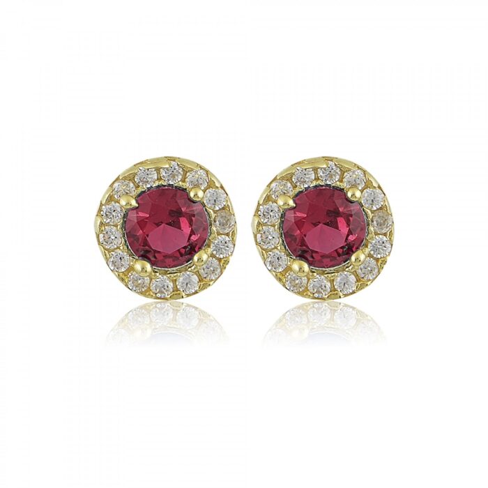 Ασημένια Επιχρυσωμένα Σκουλαρίκια 925