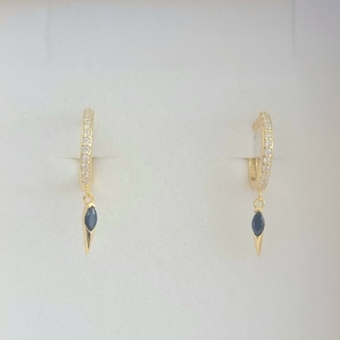 Ασημένια Επιχρυσωμένα Σκουλαρίκια 925