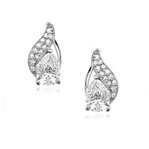 Celeste - Ασημένια Σκουλαρίκια (925) με Ζιργκον - Image 1