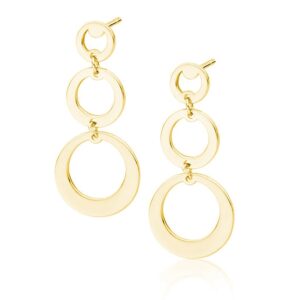 Hope - Ασημένια Σκουλαρίκια (925) Gold - Image 1