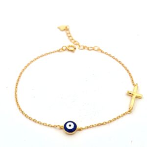 Ασημένιο Επιχρυσωμένο Βραχιόλι 925 - Image 1