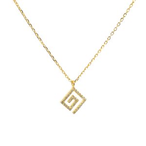 Ασημένιο Επιχρυσωμένο Κολιέ 925 - Image 1