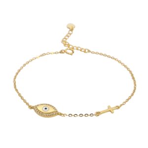 Ασημένιο Επιχρυσωμένο Βραχιόλι 925 - Image 1