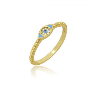 Ασημένιο Επιχρυσωμένο Δαχτυλίδι 925 - Image 1