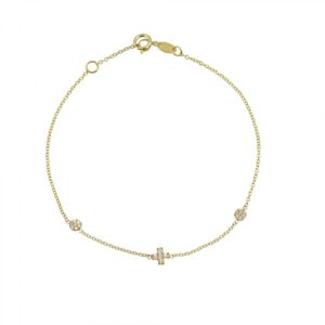 Ασημένιο Επιχρυσωμένο Βραχιόλι 925 - Image 1