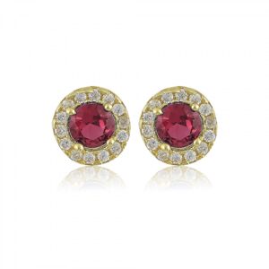 Ασημένια Επιχρυσωμένα Σκουλαρίκια 925 - Image 1