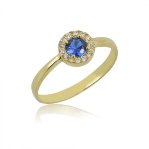 Ασημένιο Επιχρυσωμένο Δαχτυλίδι 925 - Image 1