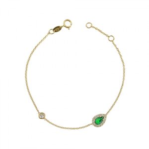 Ασημένιο Επιχρυσωμένο Βραχιόλι 925 - Image 1