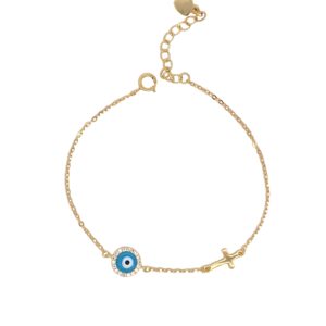 Ασημένιο Επιχρυσωμένο Βραχιόλι 925 - Image 1