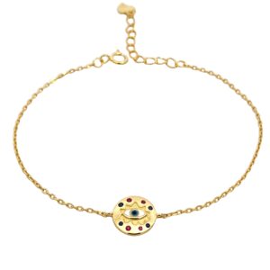 Ασημένιο Επιχρυσωμένο Βραχιόλι 925 - Image 1