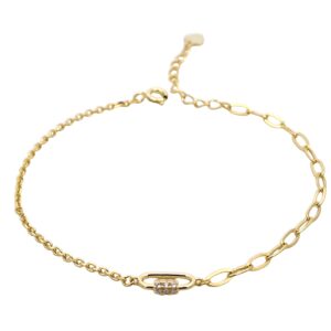 Ασημένιο Επιχρυσωμένο Βραχιόλι 925 - Image 1