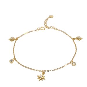 Ασημένιο Επιχρυσωμένο Βραχιόλι 925 - Image 1