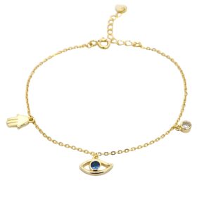 Ασημένιο Επιχρυσωμένο Βραχιόλι 925 - Image 1