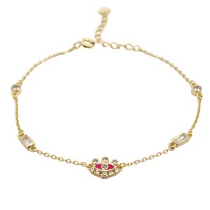 Ασημένιο Επιχρυσωμένο Βραχιόλι 925 - Image 1