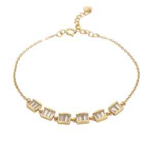 Ασημένιο Επιχρυσωμένο Βραχιόλι 925 - Image 1