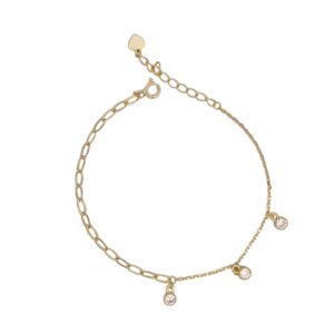 Ασημένιο Επιχρυσωμένο Βραχιόλι 925 - Image 1