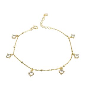 Ασημένιο Επιχρυσωμένο Βραχιόλι 925 - Image 1