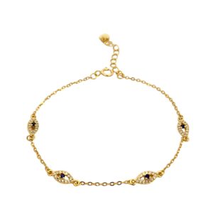 Ασημένιο Επιχρυσωμένο Βραχιόλι 925 - Image 1