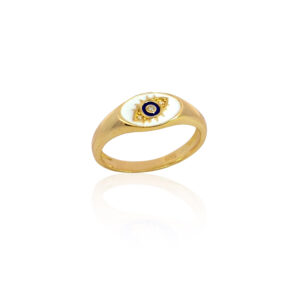 Ασημένιο Επιχρυσωμένο Δαχτυλίδι 925 - Image 1