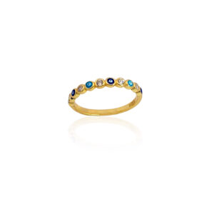 Ασημένιο Επιχρυσωμένο Δαχτυλίδι 925 - Image 1