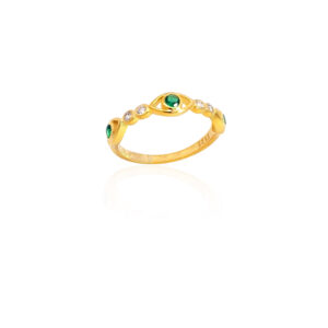 Ασημένιο Επιχρυσωμένο Δαχτυλίδι 925 - Image 1