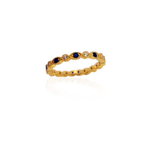 Ασημένιο Επιχρυσωμένο Δαχτυλίδι 925 - Image 1