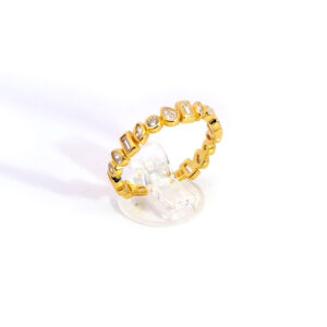 Ασημένιο Επιχρυσωμένο Δαχτυλίδι 925 - Image 1