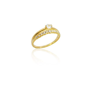 Ασημένιο Επιχρυσωμένο Δαχτυλίδι 925 - Image 1