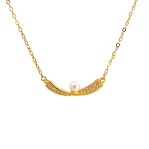 Ασημένιο Επιχρυσωμένο Κολιέ 925 - Image 1