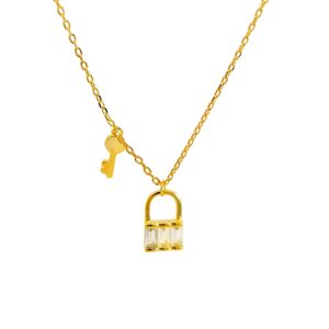 Ασημένιο Επιχρυσωμένο Κολιέ 925 - Image 1