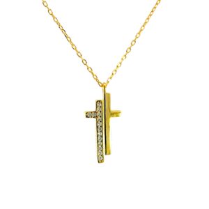 Ασημένιο Επιχρυσωμένο Κολιέ 925 - Image 1