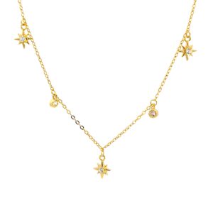 Ασημένιο Επιχρυσωμένο Κολιέ 925 - Image 1