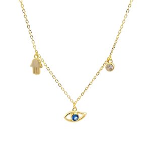 Ασημένιο Επιχρυσωμένο Κολιέ 925 - Image 1