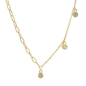 Ασημένιο Επιχρυσωμένο Κολιέ 925 - Image 1