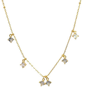 Ασημένιο Επιχρυσωμένο Κολιέ 925 - Image 1