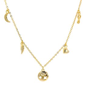 Ασημένιο Επιχρυσωμένο Κολιέ 925 - Image 1