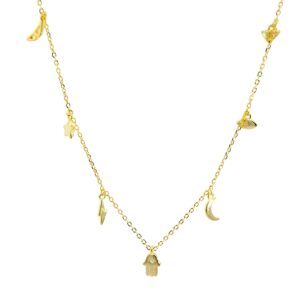 Ασημένιο Επιχρυσωμένο Κολιέ 925 - Image 1