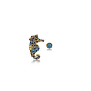 Ασημένια Επιχρυσωμένα Σκουλαρίκια 925 - Image 1