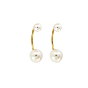 Ασημένια Επιχρυσωμένα Σκουλαρίκια 925 - Image 1