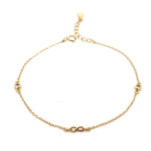 Ασημένιο Επιχρυσωμένο Βραχιόλι 925 - Image 1