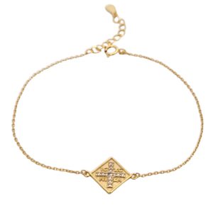 Ασημένιο Επιχρυσωμένο Βραχιόλι 925 - Image 1