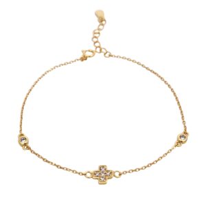 Ασημένιο Επιχρυσωμένο Βραχιόλι 925 - Image 1