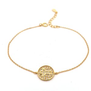 Ασημένιο Επιχρυσωμένο Βραχιόλι 925 - Image 1