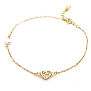 Ασημένιο Επιχρυσωμένο Βραχιόλι 925 - Image 1