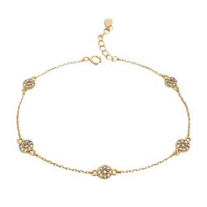 Ασημένιο Επιχρυσωμένο Βραχιόλι 925 - Image 1