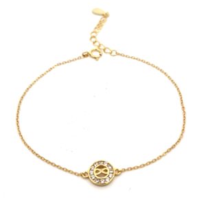 Ασημένιο Επιχρυσωμένο Βραχιόλι 925 - Image 1